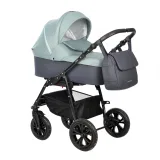 INDIGO Коляска CHARLOTTE Sity 2в1 (Cs 02 (т.серый + шалфей)