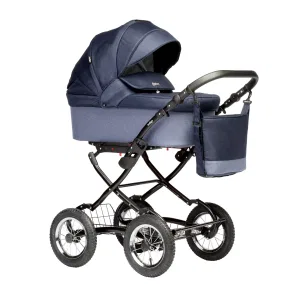 INDIGO Коляска BARBARA 2в1 Classic (Ba 01 (синий) INDIGO Коляска BARBARA 2в1 Classic (Ba 01 (синий)