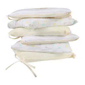 INDIGO Комплект в кроватку 6 предм. Доброй ночи (подушечки), поплин, цифровая печать (звездная ночь NEW) INDIGO Комплект в кроватку 6 предм. Доброй ночи (подушечки), поплин, цифровая печать (звездная ночь NEW)