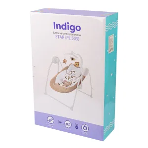 INDIGO Электронные качели STAR (0-9 кг), с адаптером, п/у, 12 мел.,5 скоростей,москитка (упак.1шт.) (бежевый) INDIGO Электронные качели STAR (0-9 кг), с адаптером, п/у, 12 мел.,5 скоростей,москитка (упак.1шт.) (бежевый)