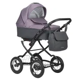 INDIGO Коляска CHARLOTTE Sity Classic 12 (Cs 03 (т.серый + фиолетовый)