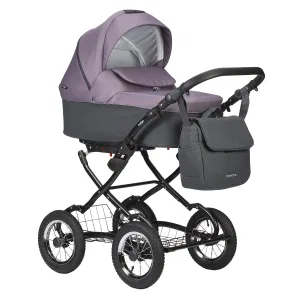 INDIGO Коляска CHARLOTTE Sity Classic 12 (Cs 03 (т.серый + фиолетовый) INDIGO Коляска CHARLOTTE Sity Classic 12 (Cs 03 (т.серый + фиолетовый)