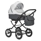 INDIGO Коляска CHARLOTTE Sity Classic 12 (Cs 05 (т.серый + св.серый)