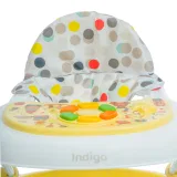 INDIGO Ходунки BUBBLE 6 колес, муз. (упак.7 шт.) (желтый)