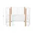 INDIGO Кровать детская Baby Lux 3 в 1 (кровать, манеж, диван) массив березы, МДФ (белый-натуральные стойки) INDIGO Кровать детская Baby Lux 3 в 1 (кровать, манеж, диван) массив березы, МДФ (белый-натуральные стойки)