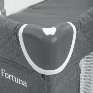 INDIGO Манеж-кровать Fortuna, лен, 1 уровень, москитка, 2 кольца, (упак.1шт) (серый) INDIGO Манеж-кровать Fortuna, лен, 1 уровень, москитка, 2 кольца, (упак.1шт) (серый)