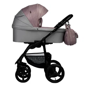INDIGO Коляска IMPULSE 2в1 (Im 05 (св.серый + розовый) INDIGO Коляска IMPULSE 2в1 (Im 05 (св.серый + розовый)