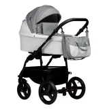 INDIGO Коляска IMPULSE ECO 2в1 (Ie 03 (белая кожа + серый)