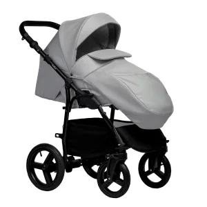 INDIGO Коляска IMPULSE ECO 2в1 (Ie 04 (св.серая кожа + св.серый) INDIGO Коляска IMPULSE ECO 2в1 (Ie 04 (св.серая кожа + св.серый)