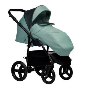 INDIGO Коляска IMPULSE ECO 2в1 (Ie 07 (серая кожа + шалфей) INDIGO Коляска IMPULSE ECO 2в1 (Ie 07 (серая кожа + шалфей)