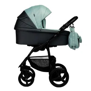 INDIGO Коляска IMPULSE ECO 2в1 (Ie 07 (серая кожа + шалфей) INDIGO Коляска IMPULSE ECO 2в1 (Ie 07 (серая кожа + шалфей)