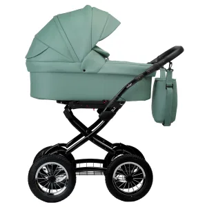 INDIGO Коляска BARBARA ECO Classic 2в1 (Be 01 (шалфей кожа) INDIGO Коляска BARBARA ECO Classic 2в1 (Be 01 (шалфей кожа)
