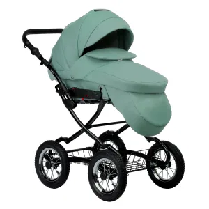 INDIGO Коляска BARBARA ECO Classic 2в1 (Be 01 (шалфей кожа) INDIGO Коляска BARBARA ECO Classic 2в1 (Be 01 (шалфей кожа)