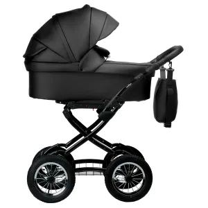 INDIGO Коляска BARBARA ECO Classic 2в1 (Be 03 (черная кожа) INDIGO Коляска BARBARA ECO Classic 2в1 (Be 03 (черная кожа)