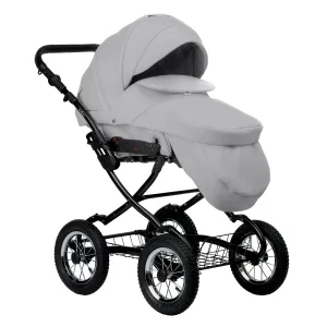INDIGO Коляска BARBARA ECO Classic 2в1 (Be 04 (св.серая кожа) INDIGO Коляска BARBARA ECO Classic 2в1 (Be 04 (св.серая кожа)