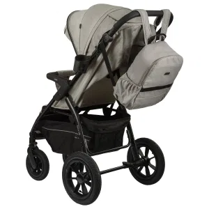 INDIGO Коляска EPICA XL AIR с сумкой (2кол.(20,3см)2кол.(30,5см)(упак.1шт.) (бежевый) INDIGO Коляска EPICA XL AIR с сумкой (2кол.(20,3см)2кол.(30,5см)(упак.1шт.) (бежевый)