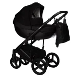 INDIGO Коляска TOUR ECO 2в1 (Te 07 (черная кожа + черный)
