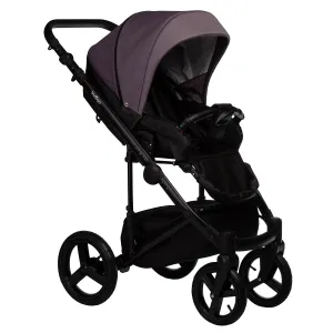 INDIGO Коляска TOUR ECO 2в1 (Te 08 (черная кожа + фиолетовый) INDIGO Коляска TOUR ECO 2в1 (Te 08 (черная кожа + фиолетовый)