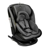 INDIGO Автокресло Fuller ISOFIX, группа 0 + 1 + 2 + 3 (0-36 кг), серия JOVOLA, (упак.1 шт.) (серый-черный)