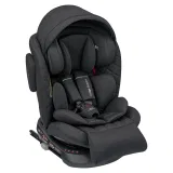 INDIGO Автокресло SMART + ISOFIX, капюшон, подножка, группа 0 + 1 + 2 + 3 (0-36 кг), (LBB) (упак.1 шт.) (черный)