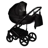 INDIGO Коляска TOUR ECO 3в1 (Te 06 (черная кожа)