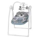 INDIGO Электронные качели TEDDY (0-9 кг), с адаптером, п/у, 12 мел., 5 скоростей, москитка (упак.2 шт.)(Ind (синий)
