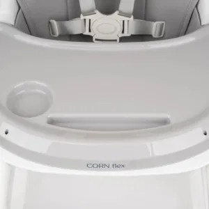 INDIGO Стул для кормления CORN flex (светло-серый) INDIGO Стул для кормления CORN flex (светло-серый)