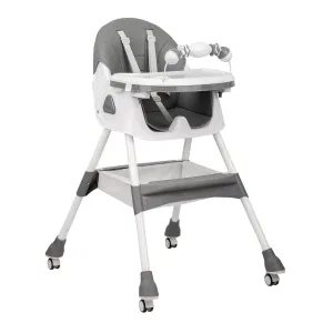 INDIGO Стул для кормления CORN flex (темно-серый) INDIGO Стул для кормления CORN flex (темно-серый)