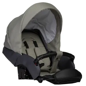 INDIGO Коляска MIO S 2в1 (05 (т.серая кожа + зеленый) INDIGO Коляска MIO S 2в1 (05 (т.серая кожа + зеленый)