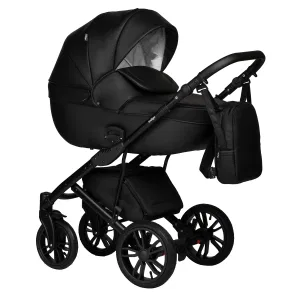 INDIGO Коляска MIO ECO 2в1 (01 (черная кожа) INDIGO Коляска MIO ECO 2в1 (01 (черная кожа)