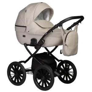 INDIGO Коляска MIO ECO 2в1 Plus 14 (02 (св.бежевая кожа) INDIGO Коляска MIO ECO 2в1 Plus 14 (02 (св.бежевая кожа)