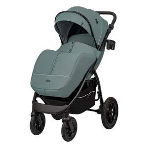 INDIGO Коляска EPICA XL AIR с сумкой2025 (2кол.(20,3см)2кол.(29см)(упак.1шт.) (зеленый-серый) INDIGO Коляска EPICA XL AIR с сумкой2025 (2кол.(20,3см)2кол.(29см)(упак.1шт.) (зеленый-серый)