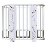 INDIGO Кровать детская Baby Line 5 в 1 (ложе 70х100 и 70х140) с поперечным маятником, массив бере (лаванда)
