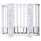INDIGO Кровать детская Baby Line 5 в 1 (ложе 70х100 и 70х140) с поперечным маятником, массив бере (зайка)