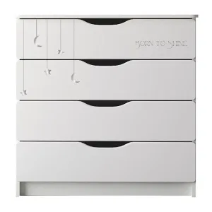 INDIGO Комод Baby Line 800/4 с узким пеленальным столиком, ЛДСП, МДФ (звездочки) INDIGO Комод Baby Line 800/4 с узким пеленальным столиком, ЛДСП, МДФ (звездочки)