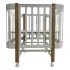 INDIGO Кровать детская Italiano Baby (ложе 70х90 и 70х140, продольный маятник + колеса) массив бер (белый-натуральный) INDIGO Кровать детская Italiano Baby (ложе 70х90 и 70х140, продольный маятник + колеса) массив бер (белый-натуральный)
