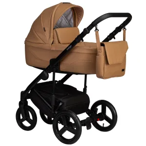INDIGO Коляска LAMAR 2в1 (La 03 (рыжая кожа) INDIGO Коляска LAMAR 2в1 (La 03 (рыжая кожа)