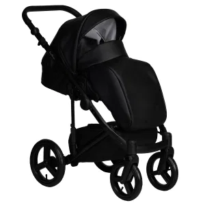 INDIGO Коляска LAMAR 2в1 (La 08 (черная кожа) INDIGO Коляска LAMAR 2в1 (La 08 (черная кожа)