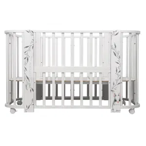 INDIGO Кровать детская Baby Line 5 в 1 (ложе 70х100 и 70х140) с поперечным маятником, массив бере (зайка) INDIGO Кровать детская Baby Line 5 в 1 (ложе 70х100 и 70х140) с поперечным маятником, массив бере (зайка)