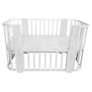 INDIGO Кровать детская Baby Line 5 в 1 (ложе 70х100 и 70х140) с поперечным маятником, массив бере (звездочки) INDIGO Кровать детская Baby Line 5 в 1 (ложе 70х100 и 70х140) с поперечным маятником, массив бере (звездочки)