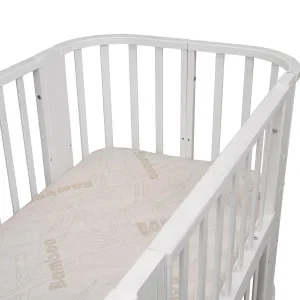 INDIGO Кровать детская Baby Line 5 в 1 (ложе 70х100 и 70х140) с поперечным маятником, массив бере (звездочки) INDIGO Кровать детская Baby Line 5 в 1 (ложе 70х100 и 70х140) с поперечным маятником, массив бере (звездочки)