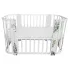 INDIGO Кровать детская Baby Line 5 в 1 (ложе 70х100 и 70х140) с поперечным маятником, массив бере (листочки) INDIGO Кровать детская Baby Line 5 в 1 (ложе 70х100 и 70х140) с поперечным маятником, массив бере (листочки)