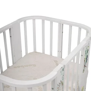 INDIGO Кровать детская Baby Line 5 в 1 (ложе 70х100 и 70х140) с поперечным маятником, массив бере (листочки) INDIGO Кровать детская Baby Line 5 в 1 (ложе 70х100 и 70х140) с поперечным маятником, массив бере (листочки)