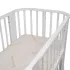 INDIGO Кровать детская Baby Line 5 в 1 (ложе 70х100 и 70х140) с поперечным маятником, массив бере (белый) INDIGO Кровать детская Baby Line 5 в 1 (ложе 70х100 и 70х140) с поперечным маятником, массив бере (белый)
