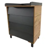 INDIGO Комод Norden 800/4 ЛДСП, шариковые направляющие (натуральный-графит)