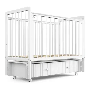 INDIGO Кровать детская Vista Line (продольный маятник + колеса, ящик) массив березы, ПВХ накладка (белая аляска) INDIGO Кровать детская Vista Line (продольный маятник + колеса, ящик) массив березы, ПВХ накладка (белая аляска)