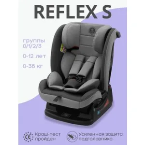 Автокресло INDIGO BEST BABY REFLEX S растущее 0-36 кг, группа 0,1,2,3, св.серый, серый Автокресло INDIGO BEST BABY REFLEX S растущее 0-36 кг, группа 0,1,2,3, св.серый, серый