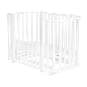 INDIGO Кровать детская BRIONI 4 в 1 кровать-манеж-диванчик-люлька (белый-белый арт.KR-0013/1) INDIGO Кровать детская BRIONI 4 в 1 кровать-манеж-диванчик-люлька (белый-белый арт.KR-0013/1)