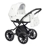 INDIGO Коляска BROCO Eco Plus 14 (Be 01 (белая кожа)