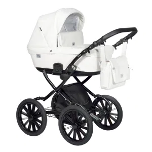 INDIGO Коляска BROCO Eco Plus 14 (Be 01 (белая кожа) INDIGO Коляска BROCO Eco Plus 14 (Be 01 (белая кожа)